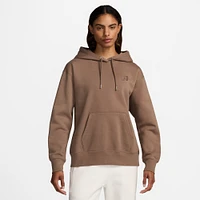 Jordan Womens Flight Fleece Pullover Hoodie 24 - Brown/Brown