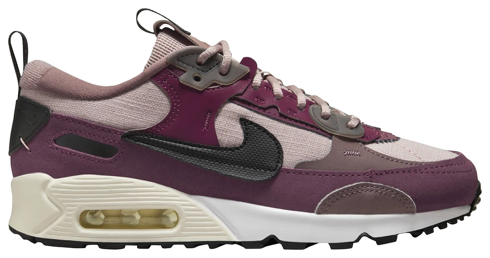 Nike Womens Nike Air Max 90 Futura - Womens Running Shoes Diffused Taupe/Black/Plum Eclipse Size 06.5