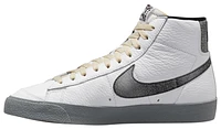 Nike Mens Blazer Mid EMB - Basketball Shoes White/Gray/Khaki