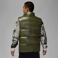 Jordan Mens Jordan Flight Down Vest - Mens Medium Olive/Black Size XL