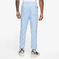 Jordan Mens Jordan Essential All Over Print Fleece Pants - Mens Blue/Blue Size S