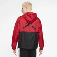 Jordan Mens Essential HBR Woven Jacket - Black/Gym Red/Black