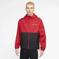 Jordan Mens Essential HBR Woven Jacket - Black/Gym Red/Black