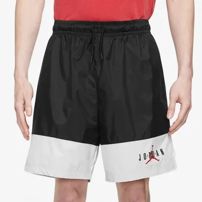 Jordan Mens Jordan Essential Woven Shorts - Mens Black/Red/White Size S