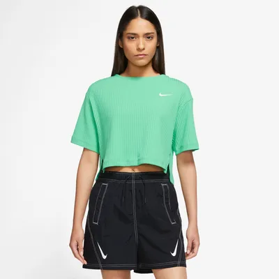 Nike Womens Nike NSW Rib Jersey Short Sleeve Top