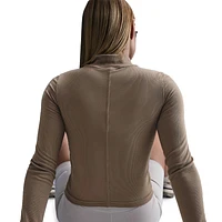 Nike NSW Essential Rib Mock Long Sleeve Top - Women's