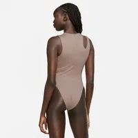 Nike Womens Essential Bodysuit HBR Tank - Taupe/White