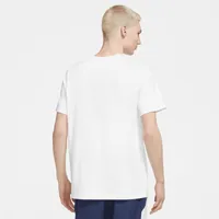 Jordan Mens Brand Graphics Short Sleeve Crew - White/White