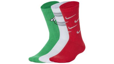 Nike Christmas 3 Pack Crew Socks - Boys' Grade School