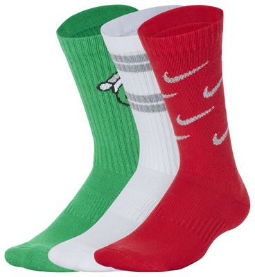 Nike Christmas 3 Pack Crew Socks