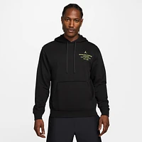 Jordan Mens Jordan Dri-FIT Sport Graphic Fleece Pullover - Mens Black/Green Size XL