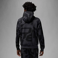 Jordan Mens Dri-FIT Sport Hoop AOP Full-Zip - Black/Black