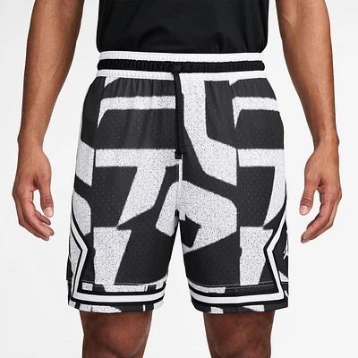 Jordan Mens Dri-FIT Sport Printed Diamond Shorts - Black/Black