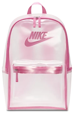 Nike Girls Nike Heritage Crystal Backpack - Girls' Grade School Pink/Clear Size One Size