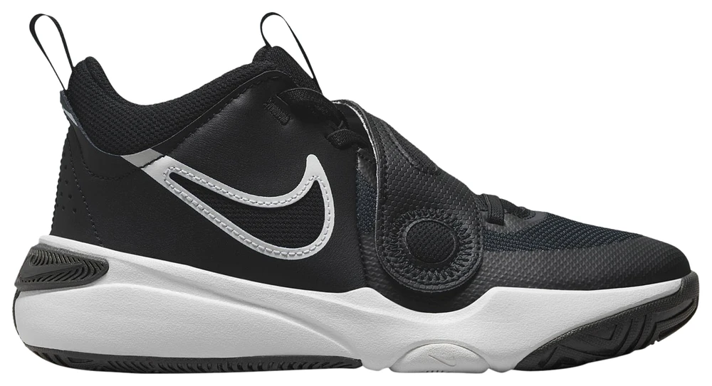 Nike Boys Nike Team Hustle D 11 - Boys' Grade School Basketball Shoes White/Black/Black Size 07.0