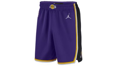 Jordan Lakers Statement Swingman Shorts - Men's