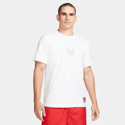 Nike Mens Summer Hoop T-Shirt - Black/White