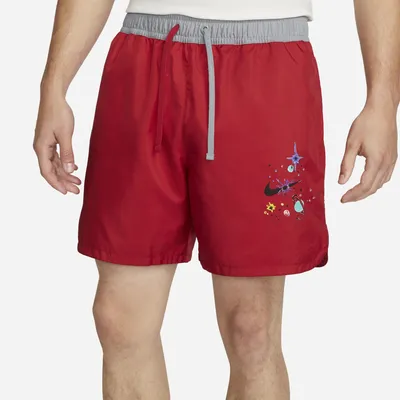 Nike Mens Woven Flow LT Shorts - Red/Grey