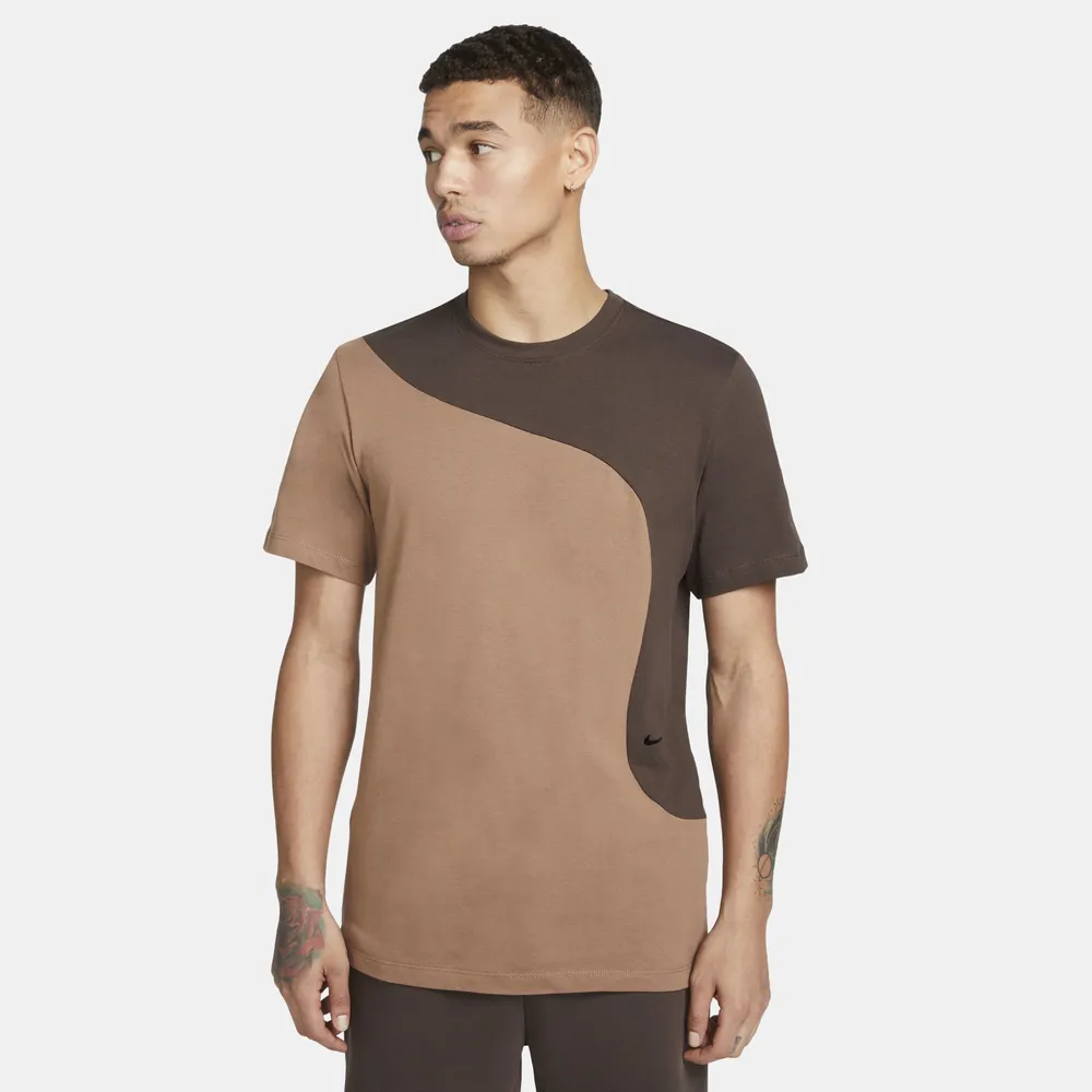 Nike Mens Nike CLR Clash T-Shirt - Mens Brown/Brown Size S