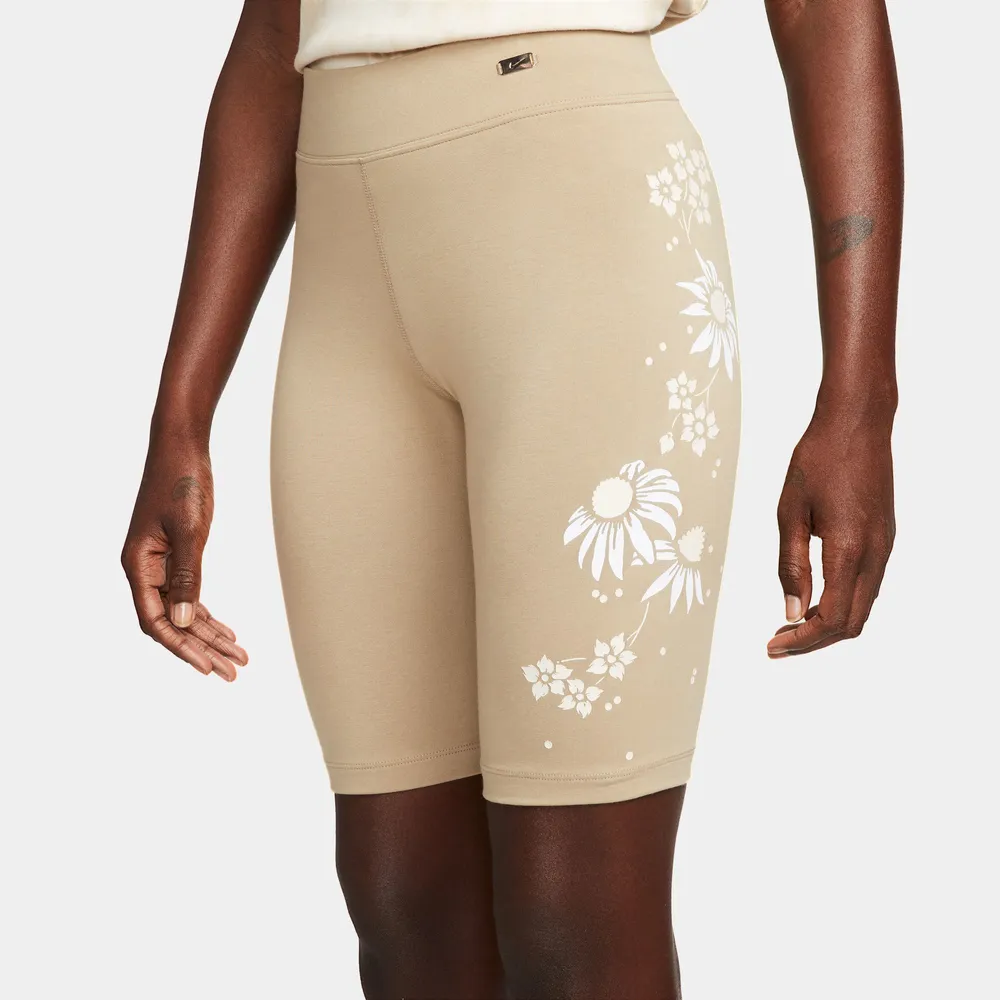 Nike Womens Nike Garden Party Bike Shorts - Womens Tan/Khaki Size S