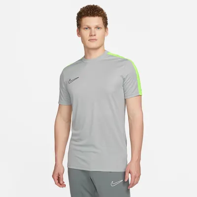 Nike Mens Nike Academy 23 Short Sleeve Top - Mens Flight Silver/Green Size S