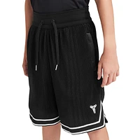Nike Boys Kobe Pleated Basketball Shorts - Boys' Grade School Black/White