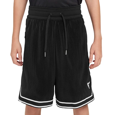 Nike Boys Kobe Pleated Basketball Shorts - Boys' Grade School Black/White