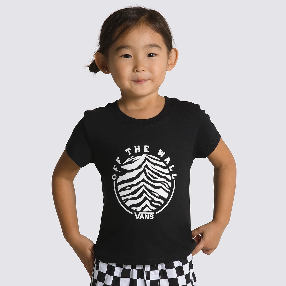 Vans Zebra Circle T-Shirt - Girls' Preschool