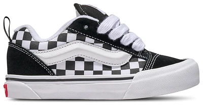 Vans Boys Knu Skool Checkerboard - Boys' Grade School Shoes Black/White