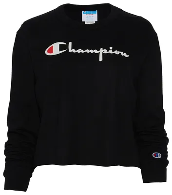 Champion Boyfriend Long Sleeve Cropped T-Shirt - Women's