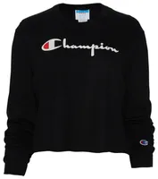 Champion Boyfriend Long Sleeve Cropped T-Shirt - Women's