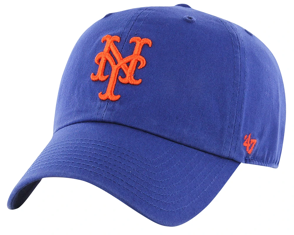 47 Brand Mens 47 Brand Mets Clean Up Cap - Mens Royal Size One Size