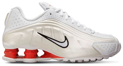 Nike Boys Shox R4 - Boys' Grade School Shoes White/White/Phantom