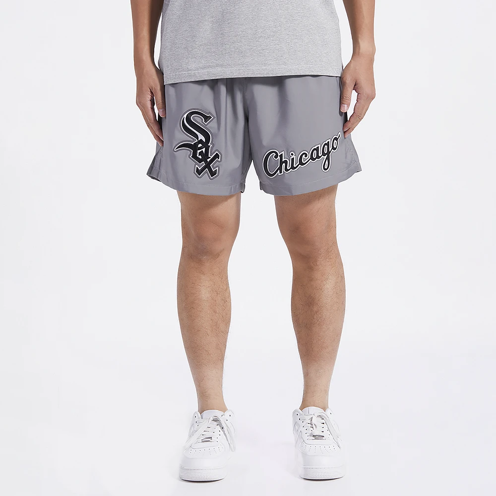 Pro Standard Mens Chicago White Sox Dbl Logo Woven Short - Gray/Gray