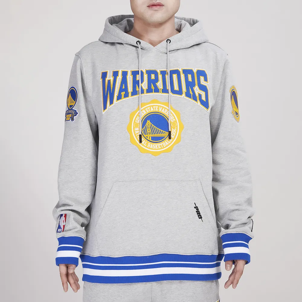 Pro Standard Mens Pro Standard Warriors Crest Emblem Fleece P/O Hoodie