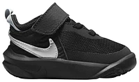 Nike Boys Team Hustle D 10 - Boys' Toddler Basketball Shoes Black/Silver/Volt