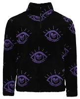 Aware Brand Mens 3 Eye Fleece Pullover - Black/Purple