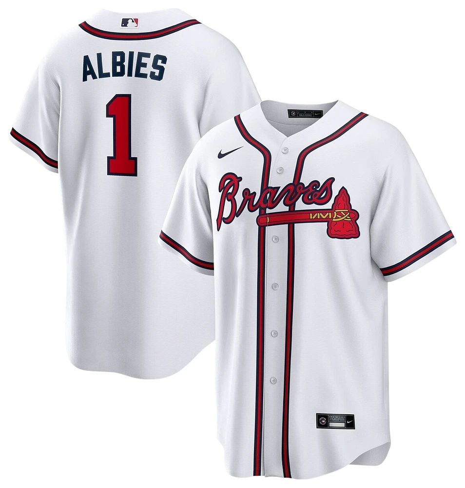 Nike Mens Ozzie Albies Nike Braves Replica Player Jersey