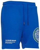 Aware Brand Mens Aware Brand Globe Shorts - Mens Blue Size M