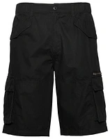 LCKR Mens Black Hawk Cargo Shorts Long Inseam