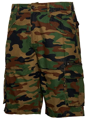 LCKR Mens LCKR Black Hawk Cargo Shorts Long Inseam - Mens Multi Size L