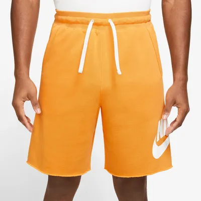 Nike Mens Nike Club Alumni Shorts - Mens Yellow/White Size S