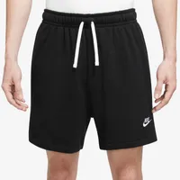 Nike Mens Nike Club Flow Shorts - Mens White/Black Size XXL