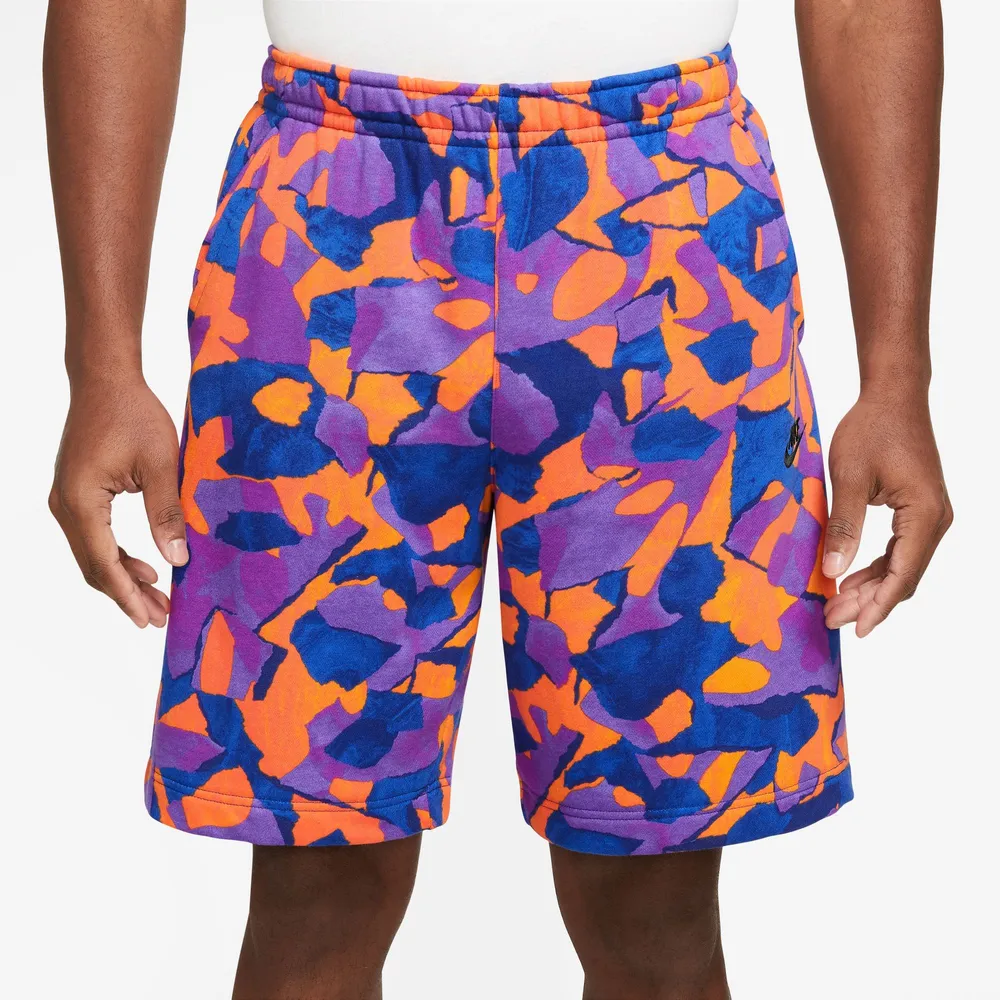 Nike Mens Club FT Shorts - Purple/Black