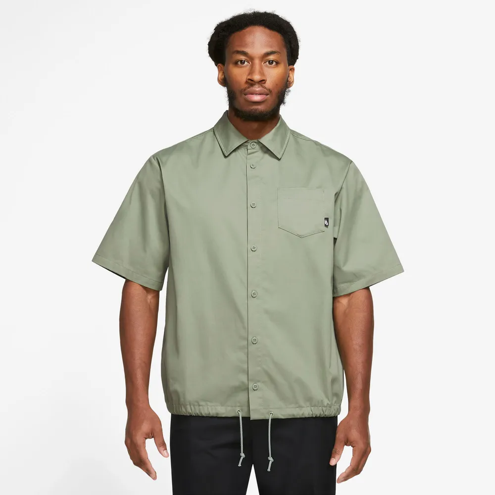 Nike Mens Club Button Down Top - Green/Green