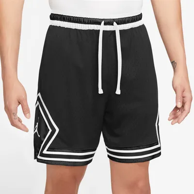 Jordan Mens Jordan Dri-FIT Sport Diamond Shorts - Mens Black/White Size M