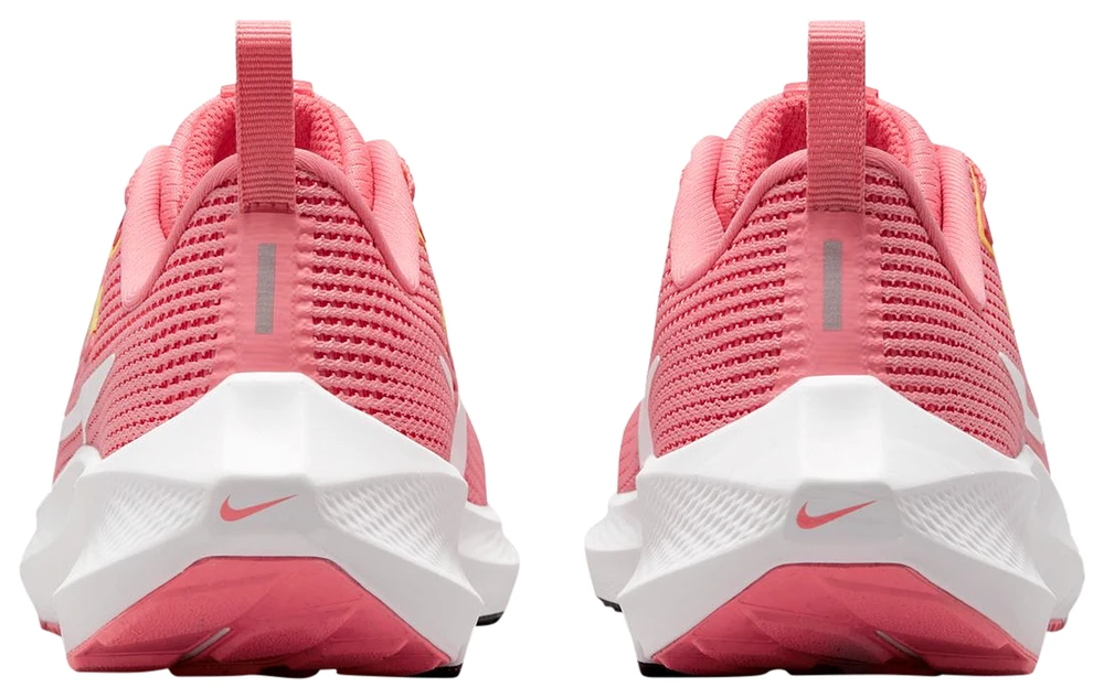 Nike Girls Air Zoom Pegasus 40 - Girls' Grade School Running Shoes White/Coral Chalk/Sea Coral