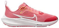 Nike Girls Air Zoom Pegasus 40 - Girls' Grade School Running Shoes White/Coral Chalk/Sea Coral