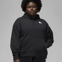 Jordan Womens Jordan Plus Size Flight Hoodie - Womens White/Black