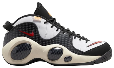 Nike Mens Nike Zoom Flight 95 - Mens Basketball Shoes White/Orange/Red Size 10.5